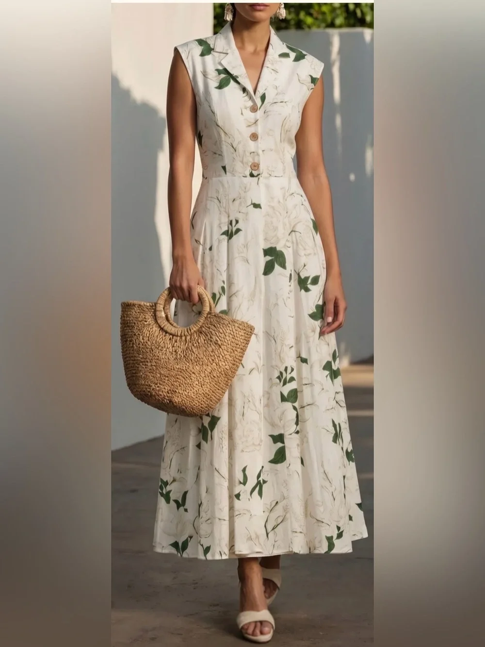 Chillinen/ Linen Vibes daytime midi lined